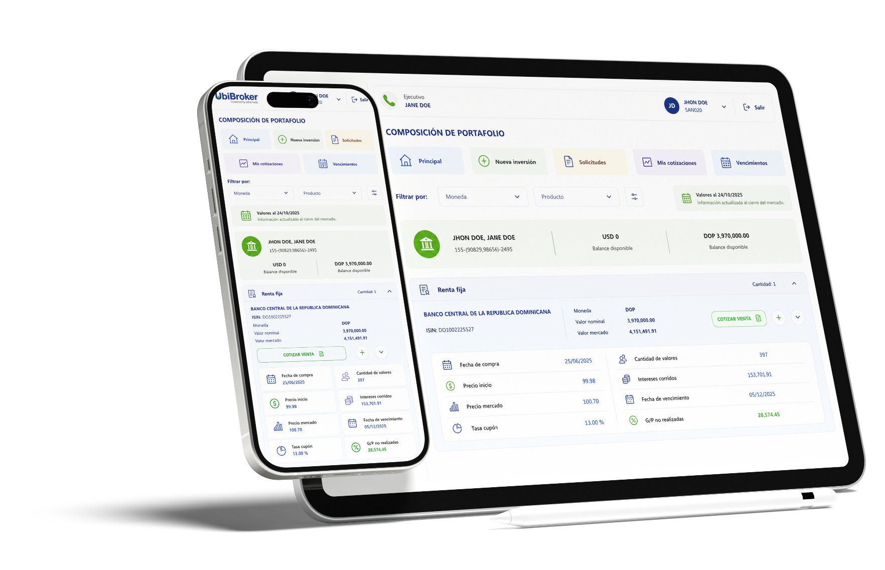 Plataforma digital UbiBroker para casas de bolsa